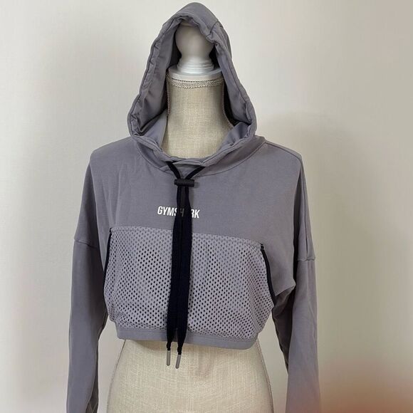 GymShark Cropped Hoodie Lilac Women’s Size Small - Picture 8 of 9